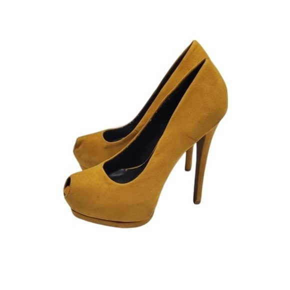 SUEDE Platform Heels - Picture 2 of 8